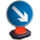 Directional Arrow Right Cone Sign 600mm